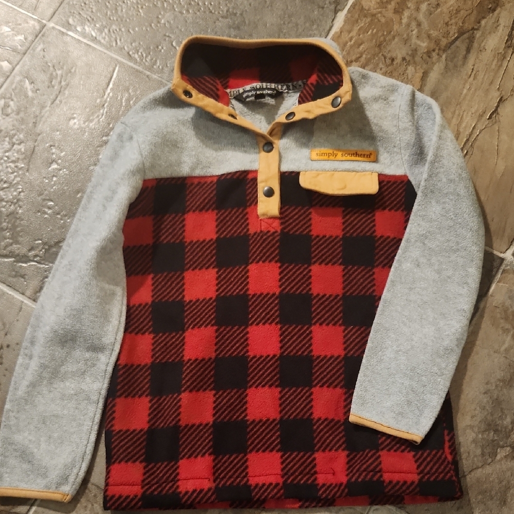Simply Southern Girls Fleece Pullover Youth Small